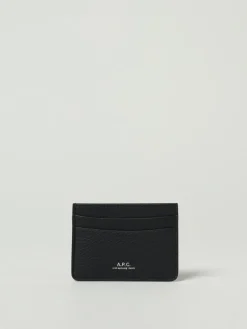 Portacarte di credito Andre A.P.C. in pelle martellata