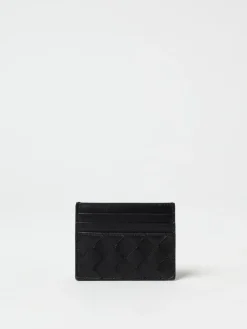 Portacarte di credito Bottega Veneta in pelle intrecciata