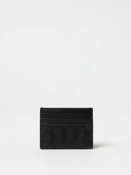 Portacarte di credito Bottega Veneta in pelle intrecciata