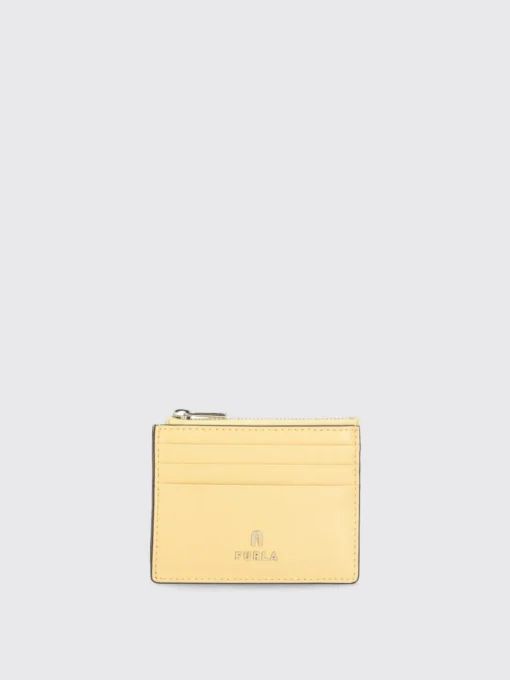 Portacarte di credito Camelia Furla in pelle a grana