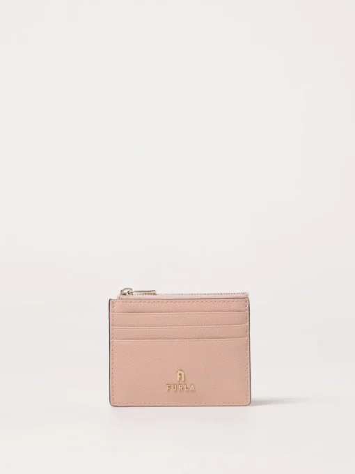 Portacarte di credito Camelia Furla in pelle a grana