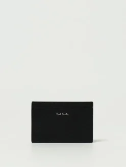 Portacarte di credito Pixelated Mini Paul Smith in pelle saffiano