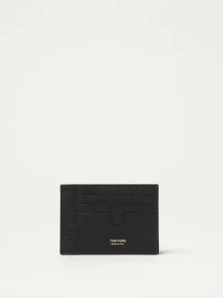 Portacarte di credito Tom Ford in pelle a grana