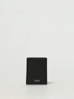 Portacarte di credito Tom Ford in pelle a grana