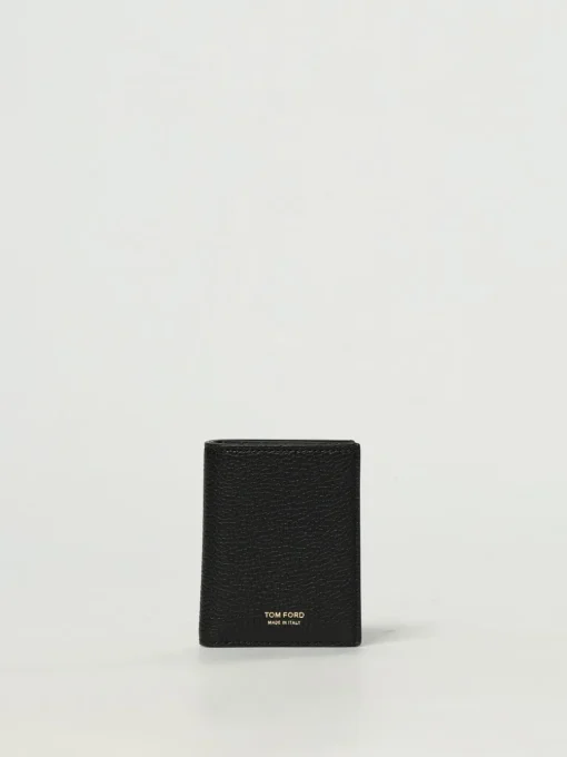 Portacarte di credito Tom Ford in pelle a grana