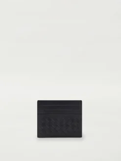 Portacarte in pelle di vitello intrecciata Bottega Veneta