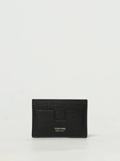 Portacarte in pelle di vitello martellata Tom Ford
