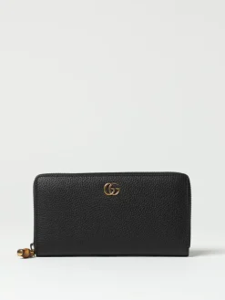 Portafoglio GG Gucci in pelle a grana