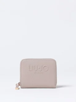 Portafoglio Liu Jo in pelle sintetica saffiano con logo