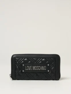 Portafoglio Love Moschino in pelle sintetica matelassè