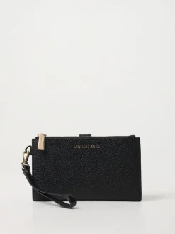 Portafoglio Michael Kors in pelle a grana con monogram MK all over