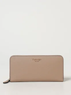 Portafoglio Twinset in pelle sintetica saffiano