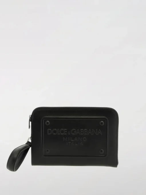 Pouch con logo goffrato Dolce & Gabbana