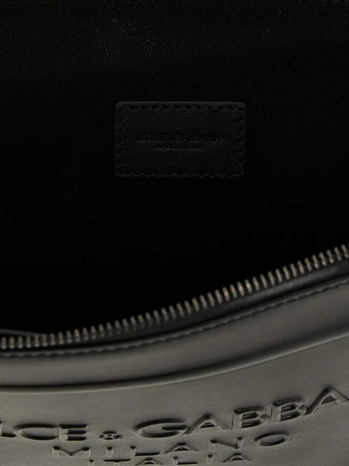 Pouch con logo goffrato Dolce & Gabbana