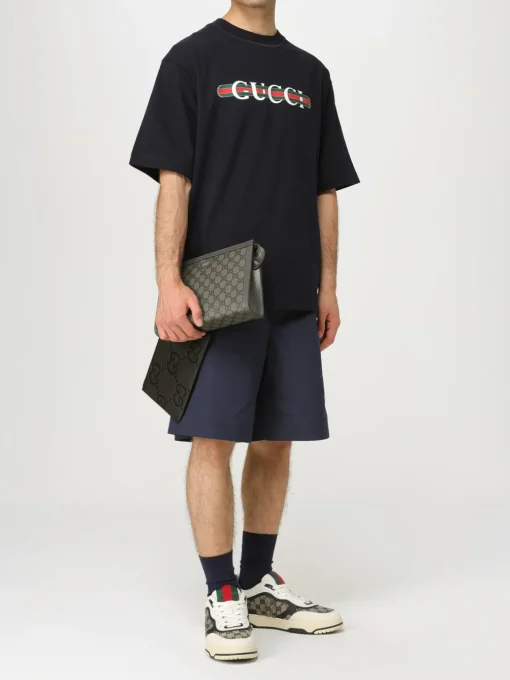 Pouch Ophidia Gucci in tessuto GG Supreme