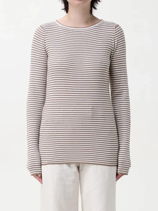 Pullover Brunello Cucinelli in cashmere e seta a righe