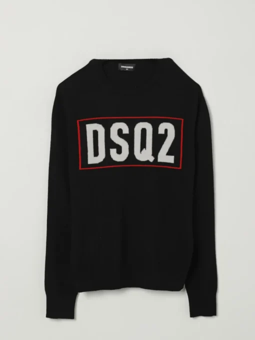 Pullover Dsqaured2 in lana con logo jacquard