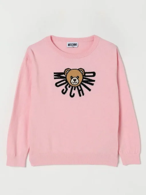 Pullover Moschino in cotone e lana con logo