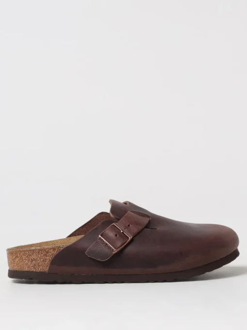 Sabot Boston Birkenstock in pelle oliata