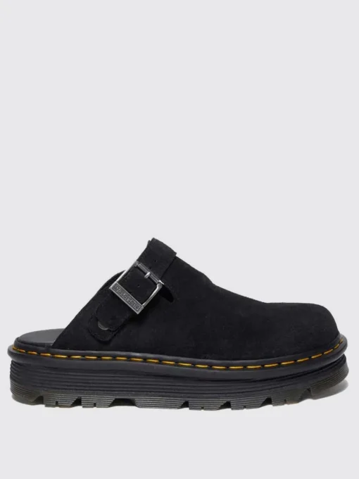 Sabot platform Zegzag Dr. Martens in camoscio