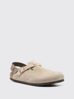 Sabot Tokio Birkenstock in camoscio