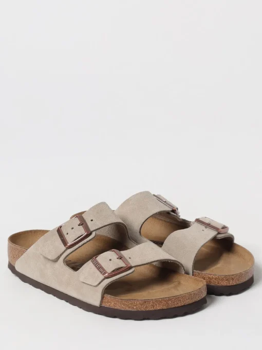 Sandalo Arizona Birkenstock in camoscio