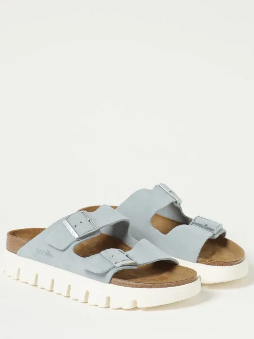 Sandalo Arizona Chunky Papillio Birkenstock in camoscio