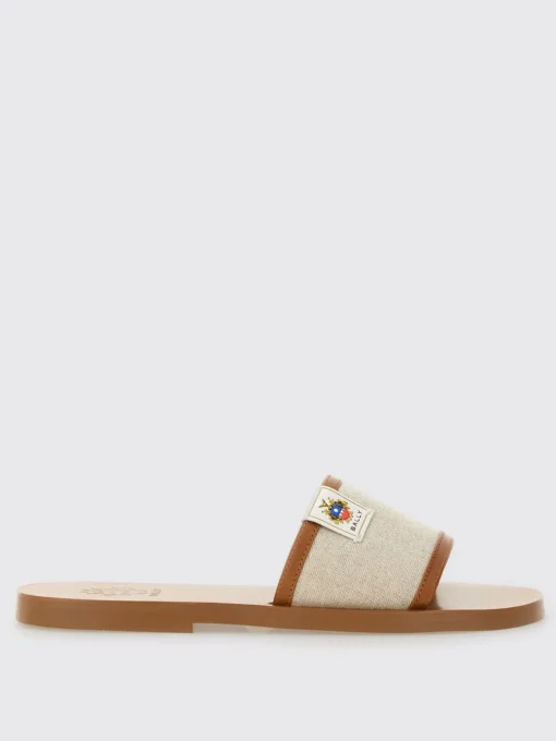 Sandalo Bally in canvas e pelle