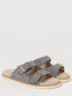 Sandalo Brunello Cucinelli in camoscio