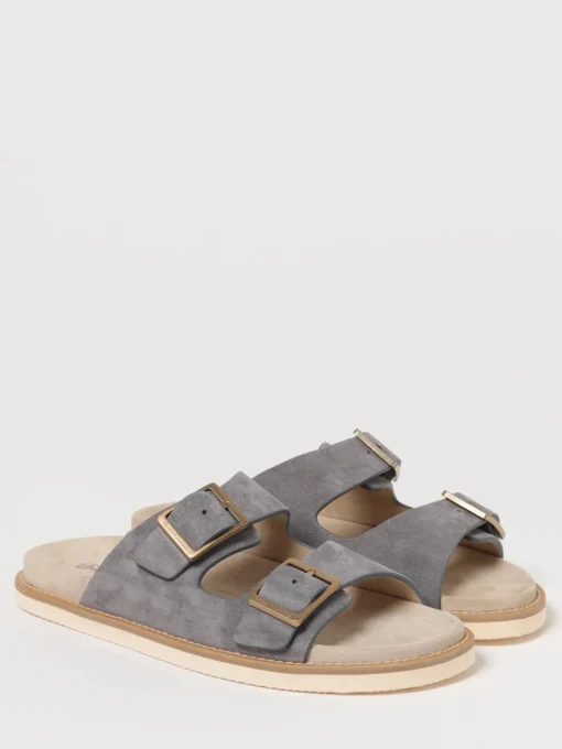 Sandalo Brunello Cucinelli in camoscio