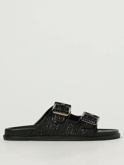 Sandalo Casadei in pelle vegana intrecciata