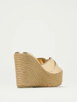 Sandalo con zeppa Leda Jimmy Choo in pelle laminata