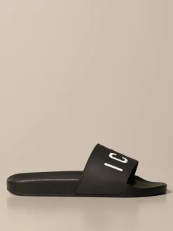 Sandalo Dsquared2 in gomma con stampa Icon