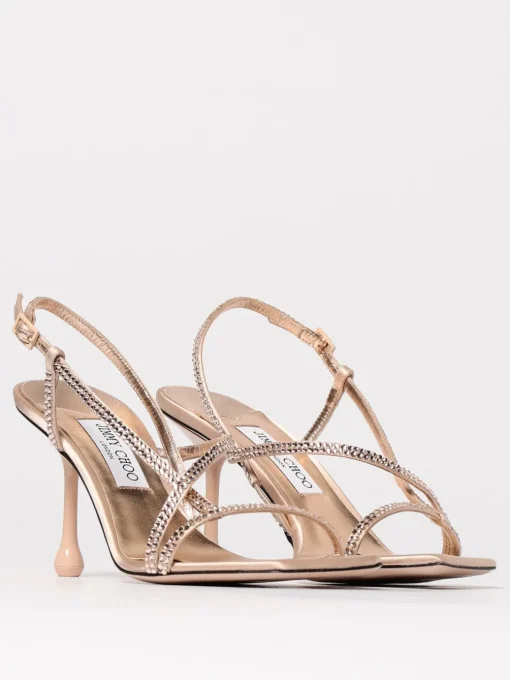 Sandalo Etana Jimmy Choo in pelle con strass