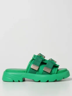 Sandalo Flash Flat Bottega Veneta in gomma e tela