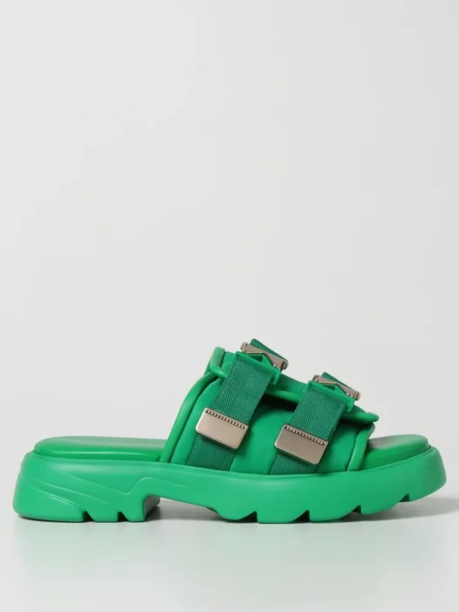 Sandalo Flash Flat Bottega Veneta in gomma e tela