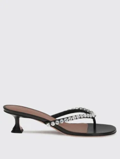 Sandalo Gigi Amina Muaddi in nappa con strass