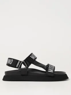 Sandalo Moschino Couture in nylon e pelle