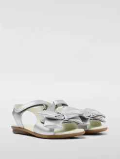 Sandalo Right Camper in pelle laminata con fiocco