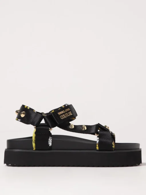 Sandalo Versace Jeans Couture in nylon con borchie