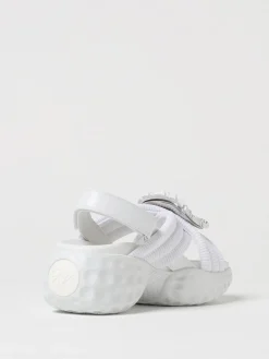 Sandalo Viv' Run Roger Vivier in mesh con fibbia gioiello