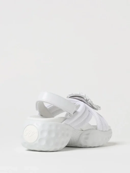 Sandalo Viv' Run Roger Vivier in mesh con fibbia gioiello