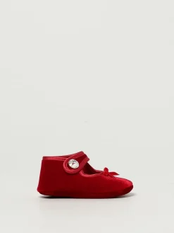 Scarpe da culla in velluto Monnalisa