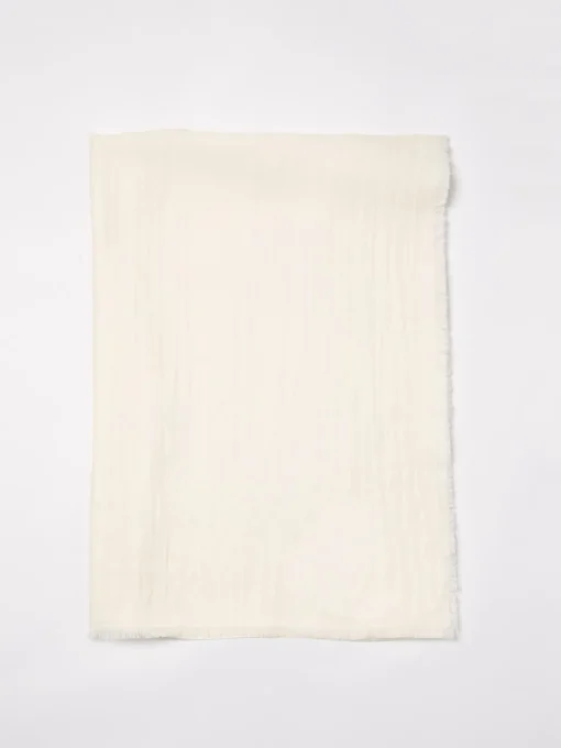 Sciarpa Curvone Max Mara in lana e seta con logo jacquard