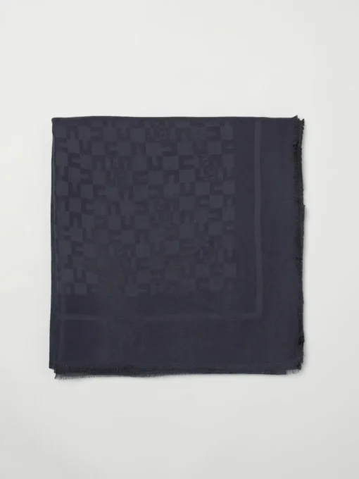 Sciarpa Elisabetta Franchi in viscosa con monogram jacquard
