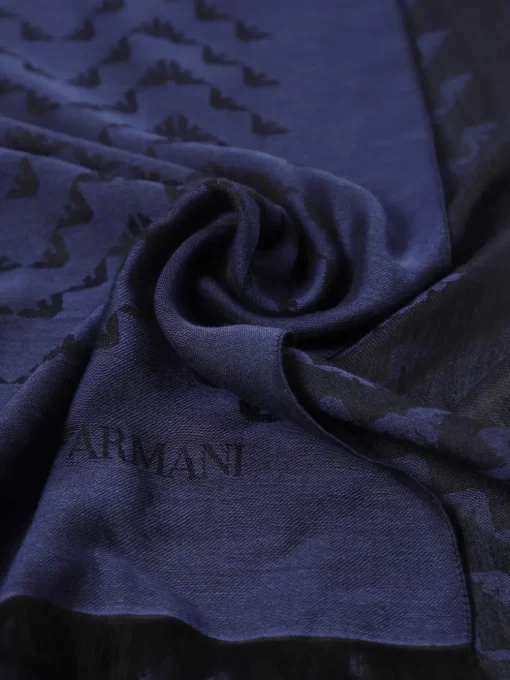 Sciarpa Emporio Armani in viscosa con Eagle jacquard