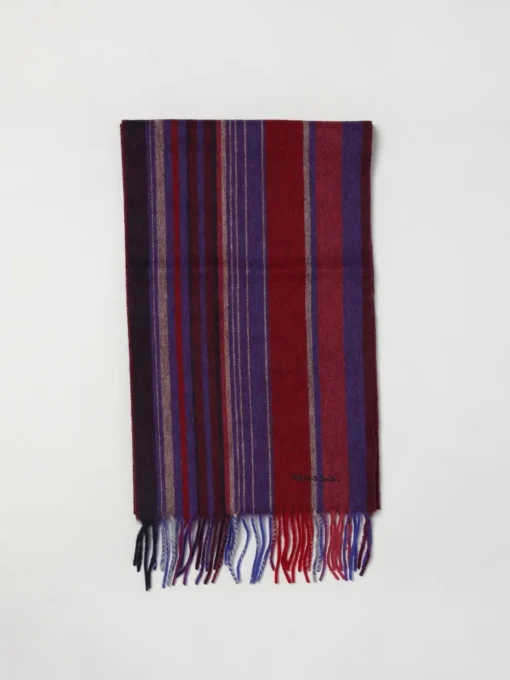 Sciarpa PS Paul Smith in lana a righe multicolor