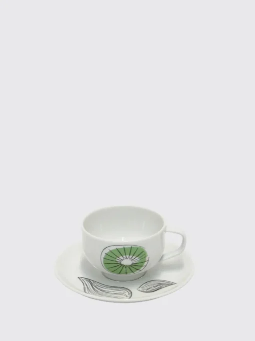 Set 6 tazze caffè con piattino frutta Richard Ginori 1735 in porcellana