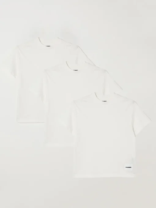 Set 3 T-shirt basic in cotone Jil Sander