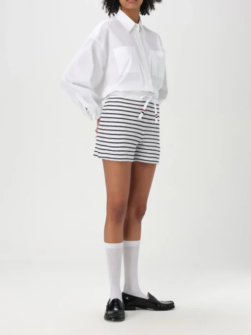 Shorts in cotone a righe Thom Browne